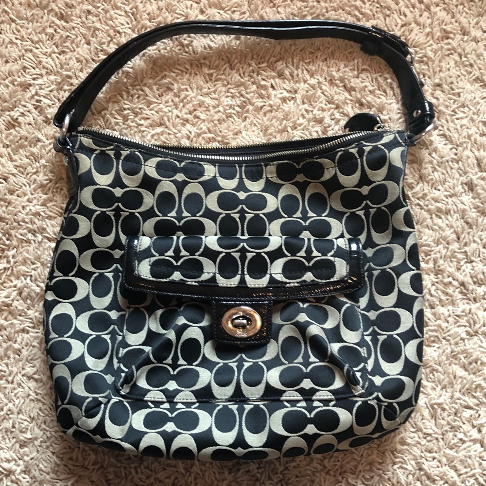 Coach Signature Jacquard handbag